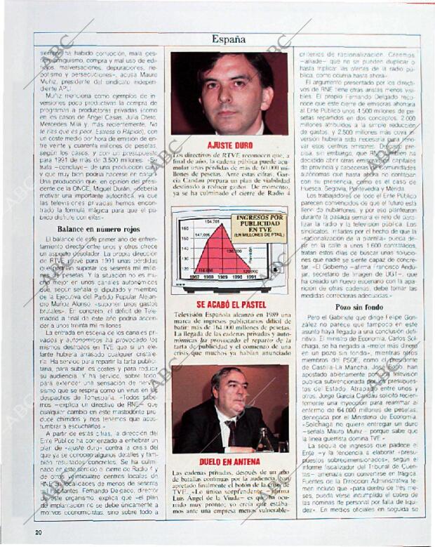 BLANCO Y NEGRO MADRID 18-08-1991 página 20
