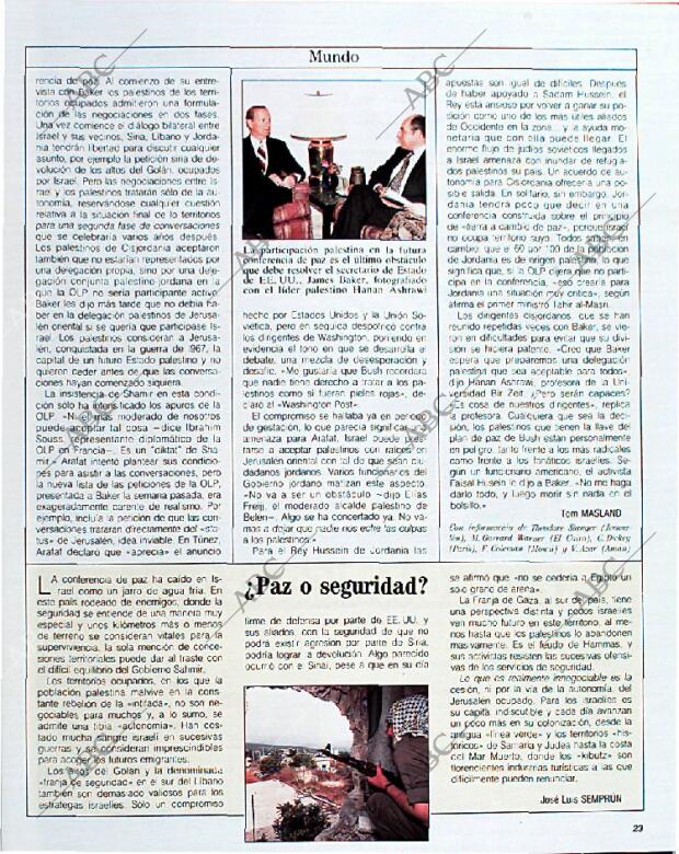 BLANCO Y NEGRO MADRID 18-08-1991 página 23