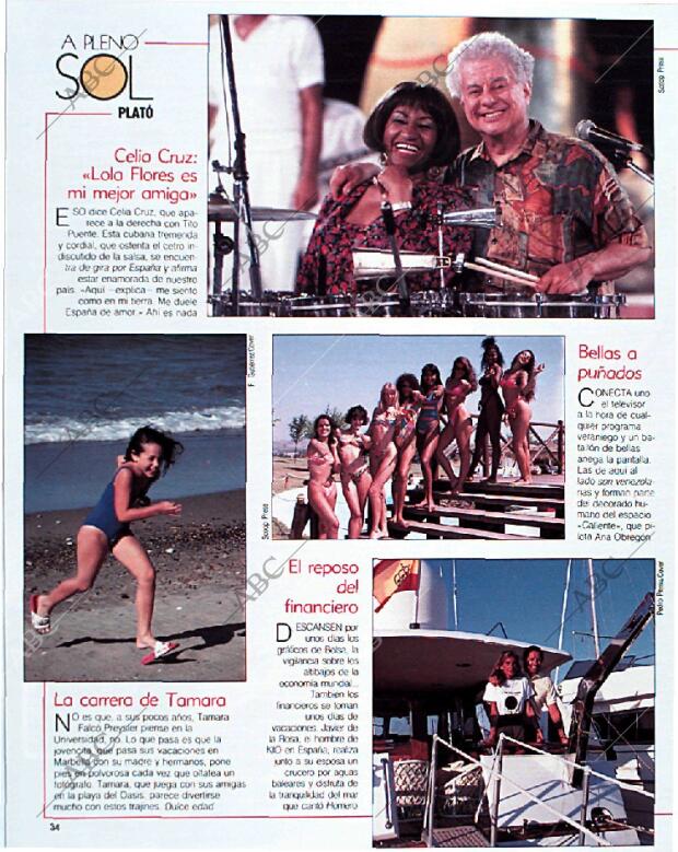 BLANCO Y NEGRO MADRID 18-08-1991 página 34