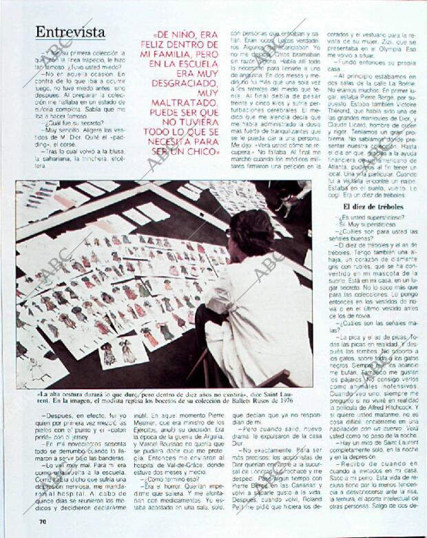 BLANCO Y NEGRO MADRID 18-08-1991 página 70