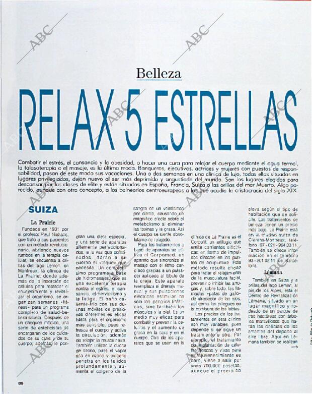 BLANCO Y NEGRO MADRID 18-08-1991 página 86