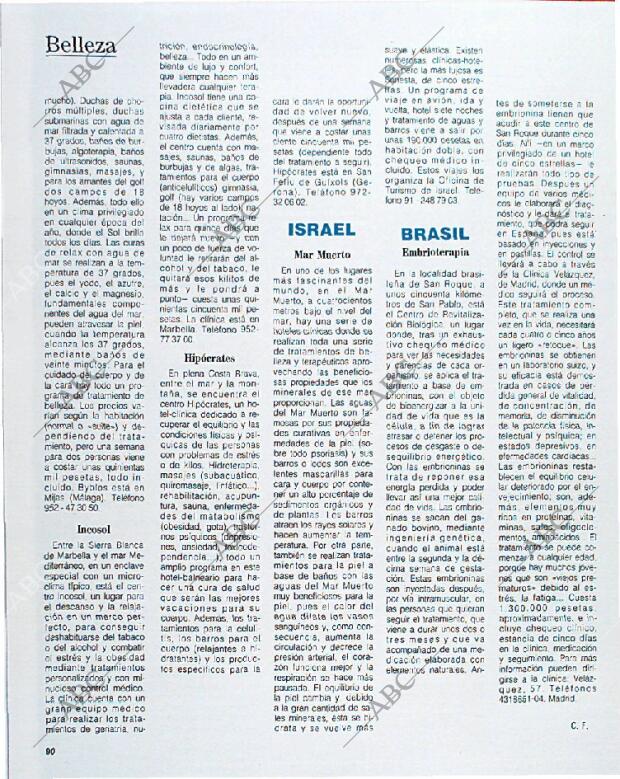 BLANCO Y NEGRO MADRID 18-08-1991 página 90