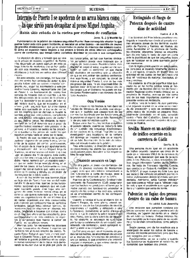 ABC SEVILLA 21-08-1991 página 65