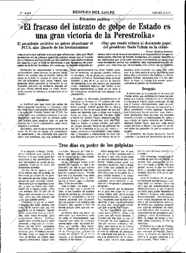 ABC MADRID 23-08-1991 página 22