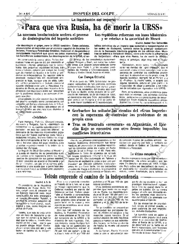 ABC MADRID 23-08-1991 página 24