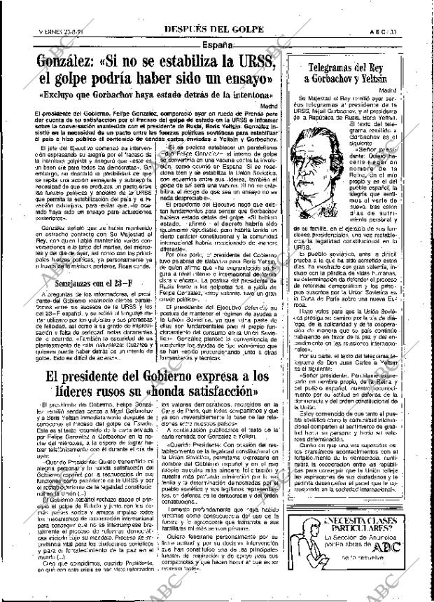 ABC MADRID 23-08-1991 página 33