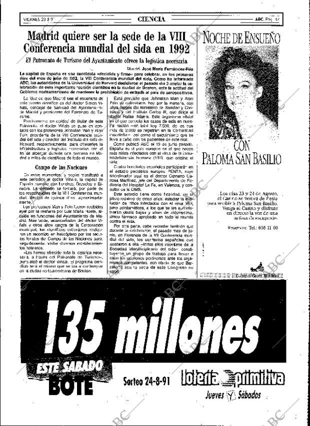 ABC MADRID 23-08-1991 página 47