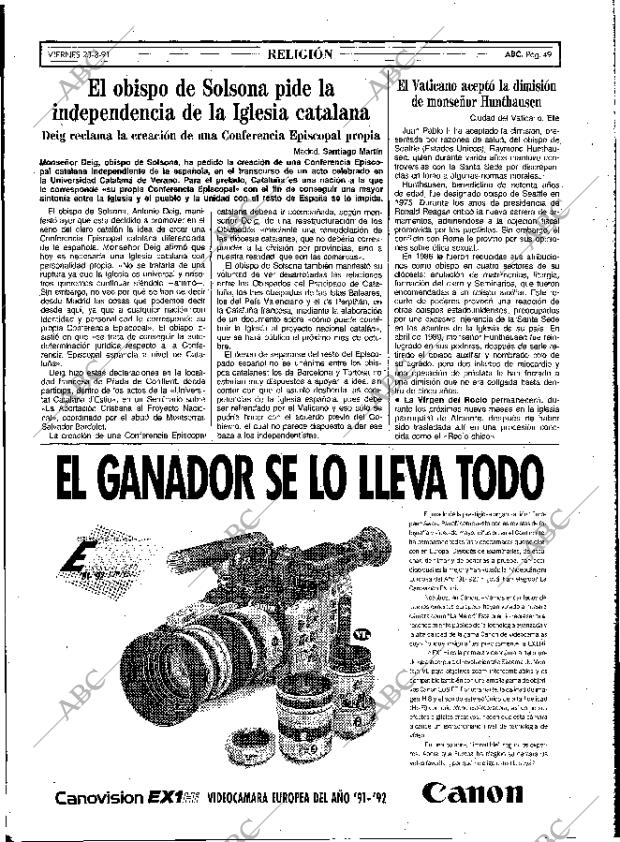 ABC MADRID 23-08-1991 página 49