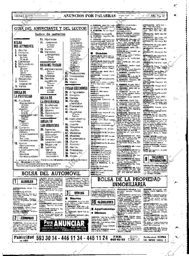 ABC MADRID 23-08-1991 página 87