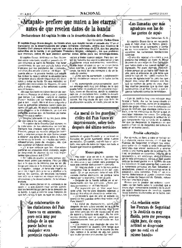 ABC MADRID 27-08-1991 página 18