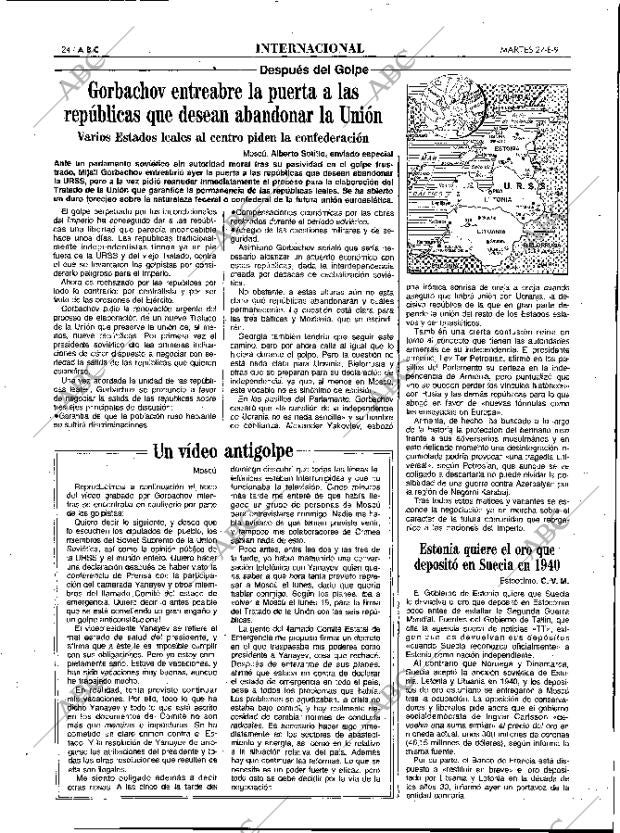 ABC MADRID 27-08-1991 página 24