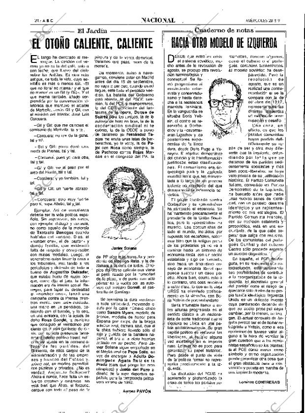 ABC MADRID 28-08-1991 página 20