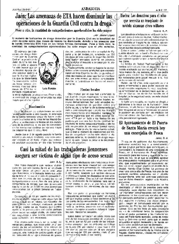 ABC SEVILLA 29-08-1991 página 37