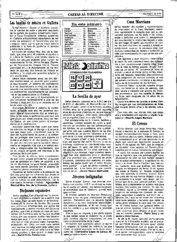 ABC SEVILLA 30-08-1991 página 14