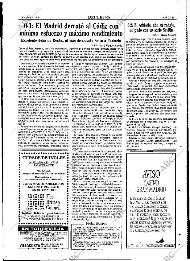 ABC MADRID 01-09-1991 página 89