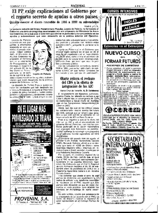 ABC SEVILLA 01-09-1991 página 21