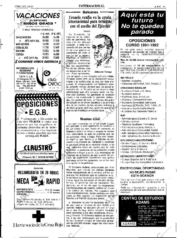 ABC SEVILLA 01-09-1991 página 29