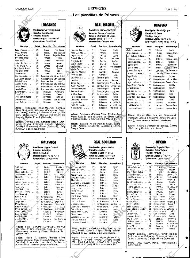ABC SEVILLA 01-09-1991 página 85