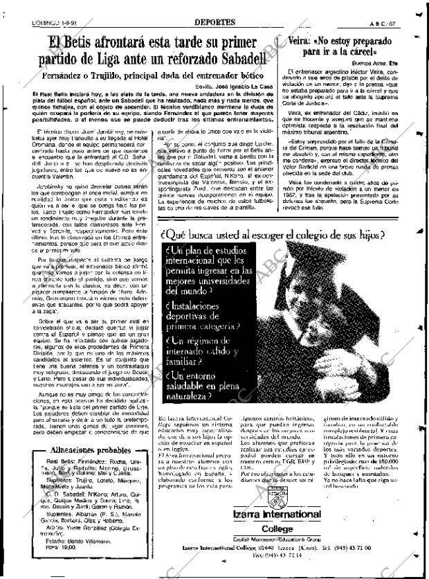 ABC SEVILLA 01-09-1991 página 87