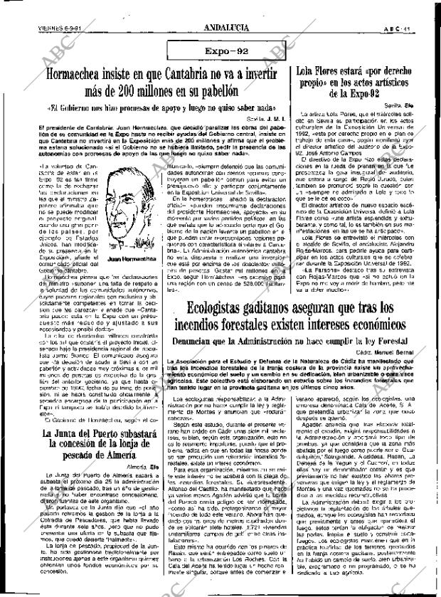 ABC SEVILLA 06-09-1991 página 41