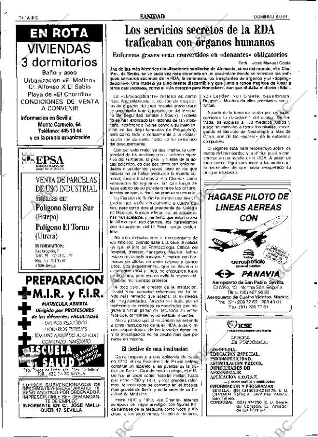 ABC SEVILLA 08-09-1991 página 74