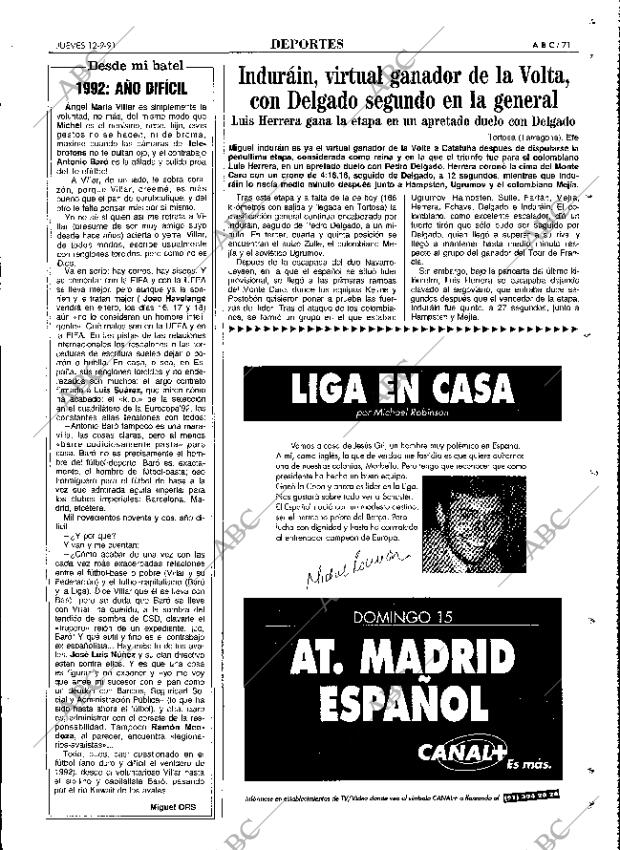 ABC MADRID 12-09-1991 página 71