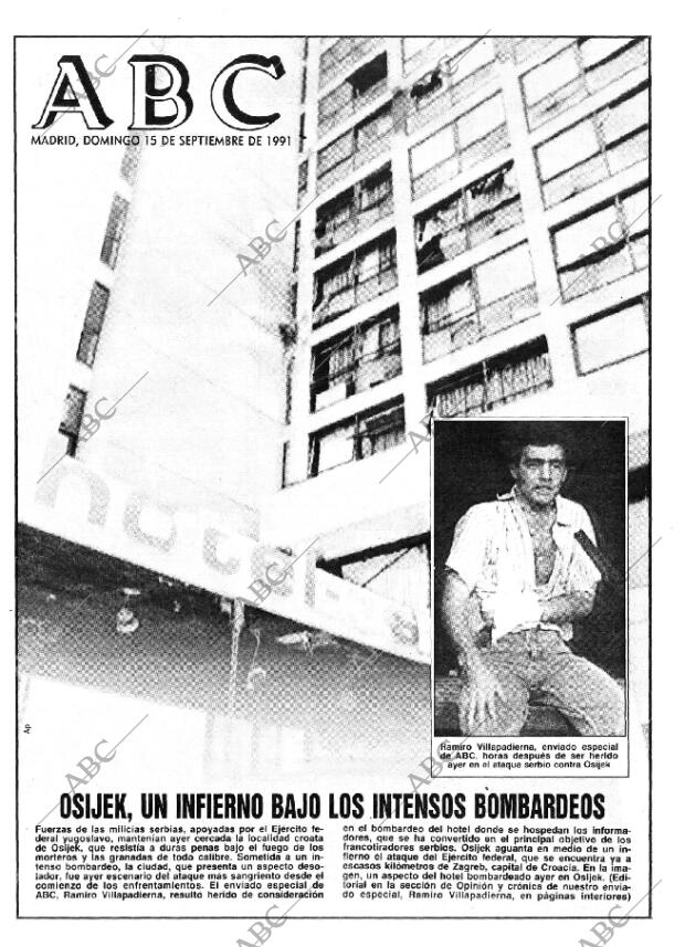 Periodico Abc Madrid 15 09 1991 Portada Archivo Abc