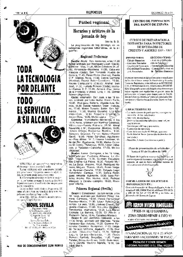 ABC SEVILLA 15-09-1991 página 108