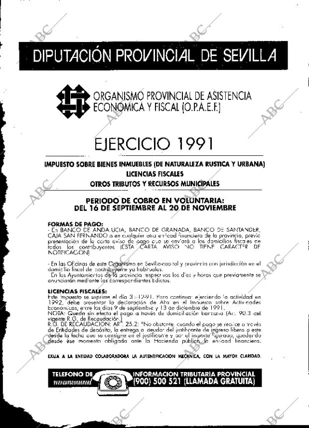 ABC SEVILLA 15-09-1991 página 4