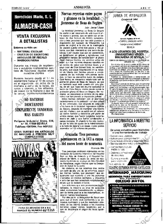 ABC SEVILLA 15-09-1991 página 47