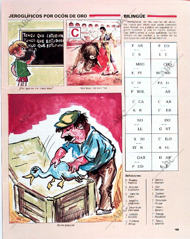 BLANCO Y NEGRO MADRID 15-09-1991 página 109