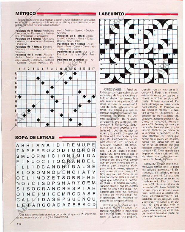 BLANCO Y NEGRO MADRID 15-09-1991 página 110