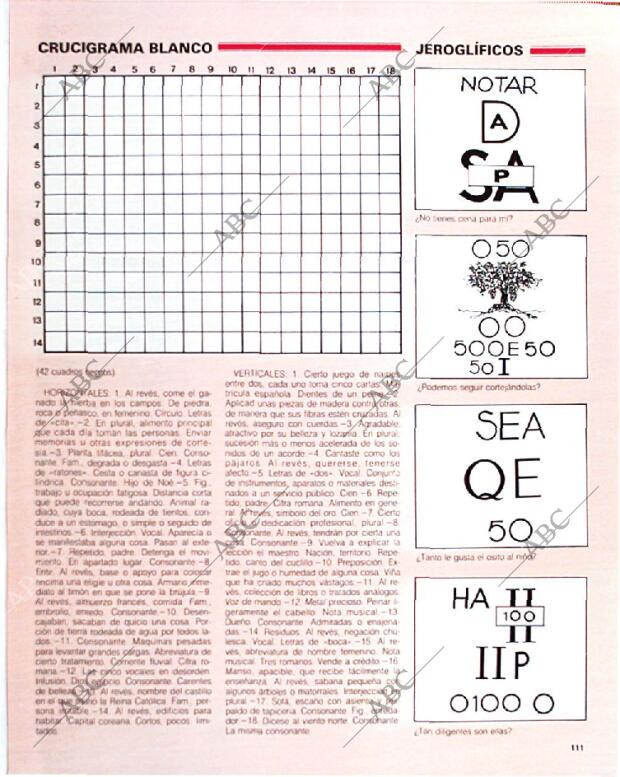 BLANCO Y NEGRO MADRID 15-09-1991 página 111