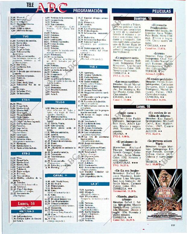 BLANCO Y NEGRO MADRID 15-09-1991 página 117