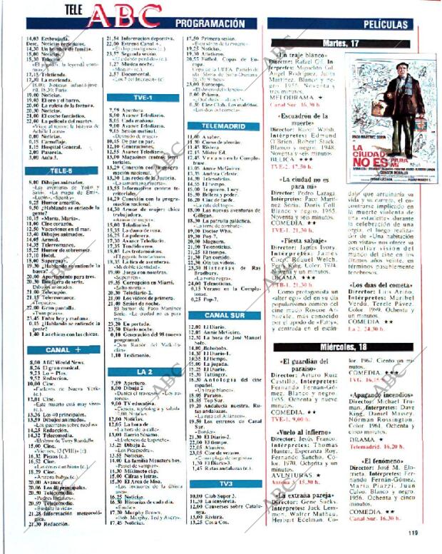 BLANCO Y NEGRO MADRID 15-09-1991 página 119