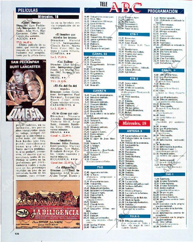 BLANCO Y NEGRO MADRID 15-09-1991 página 120