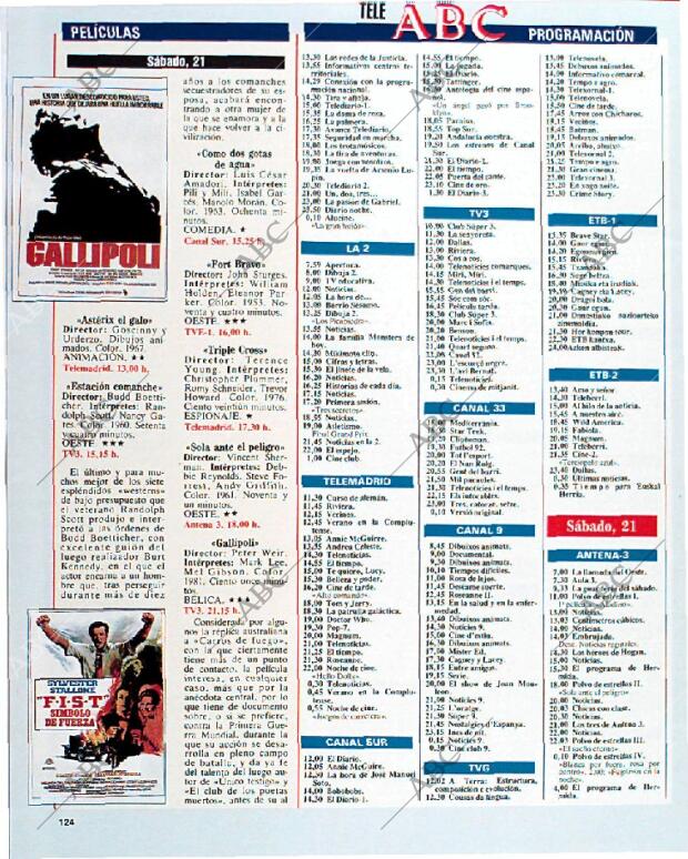 BLANCO Y NEGRO MADRID 15-09-1991 página 124