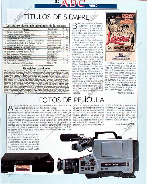 BLANCO Y NEGRO MADRID 15-09-1991 página 129