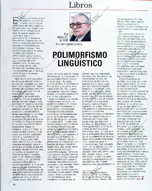 BLANCO Y NEGRO MADRID 15-09-1991 página 14