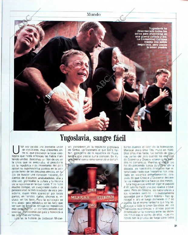 BLANCO Y NEGRO MADRID 15-09-1991 página 21