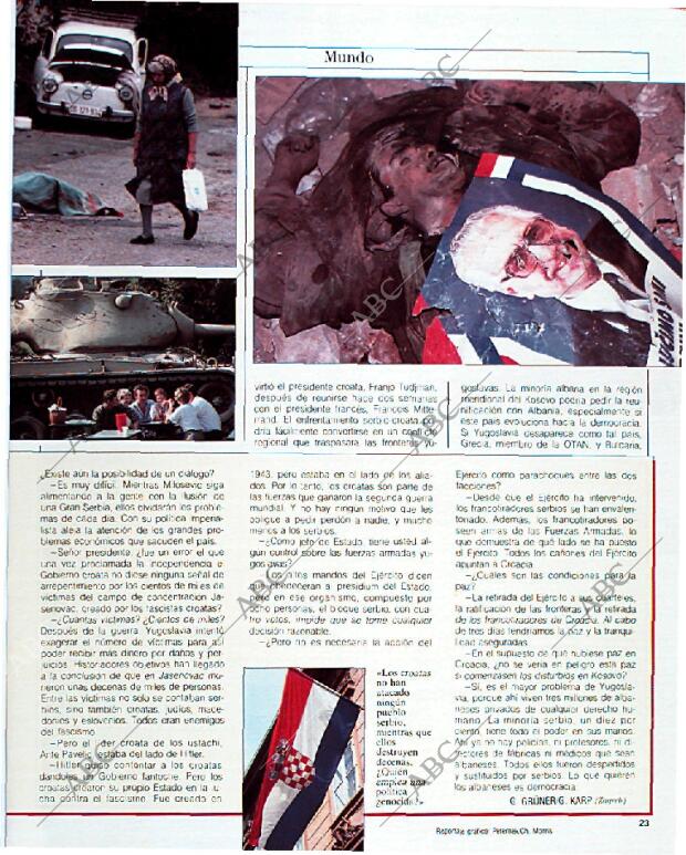 BLANCO Y NEGRO MADRID 15-09-1991 página 23