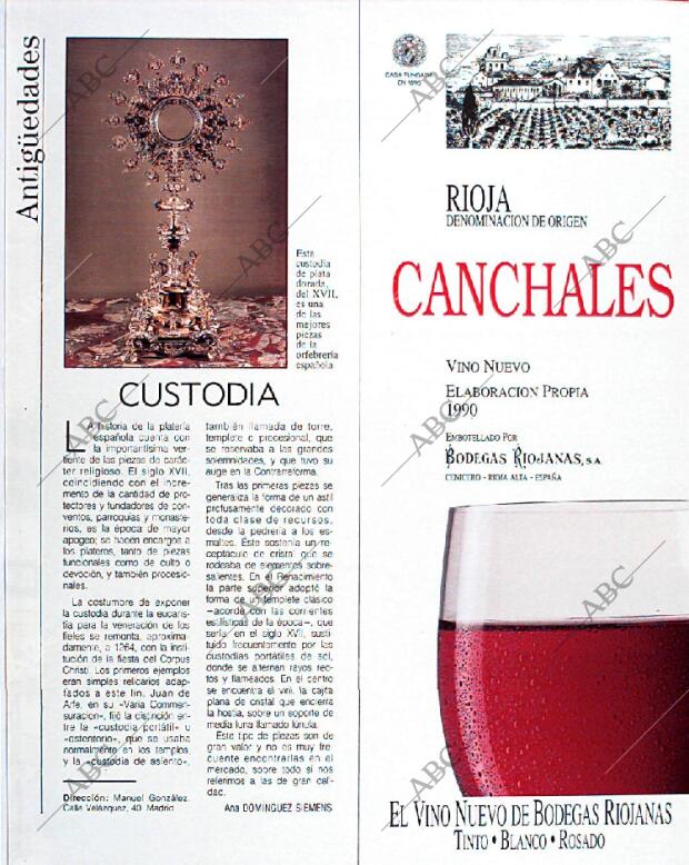 BLANCO Y NEGRO MADRID 15-09-1991 página 95