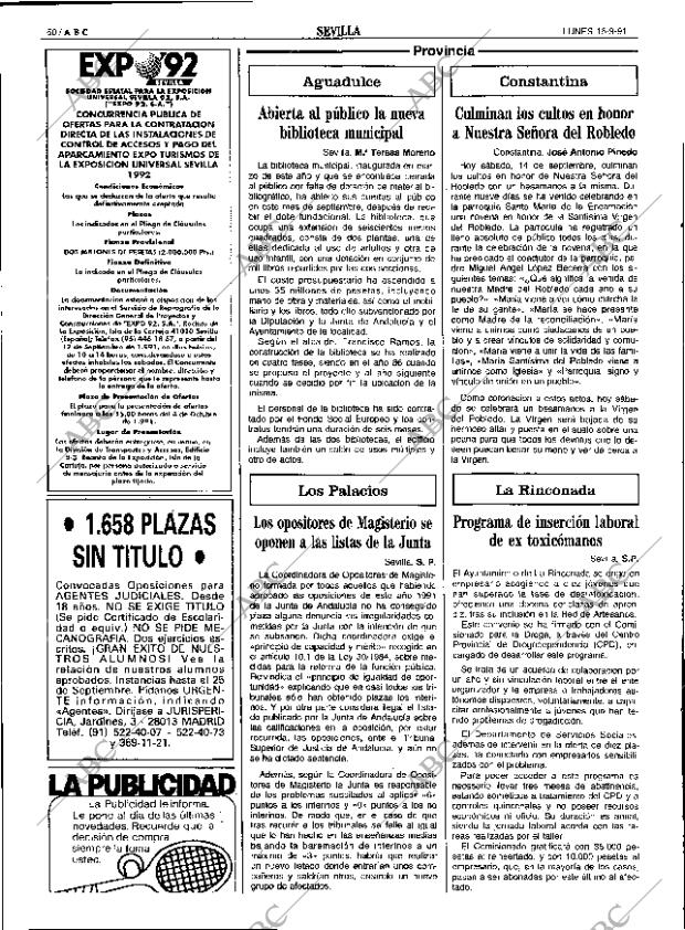 ABC SEVILLA 16-09-1991 página 50