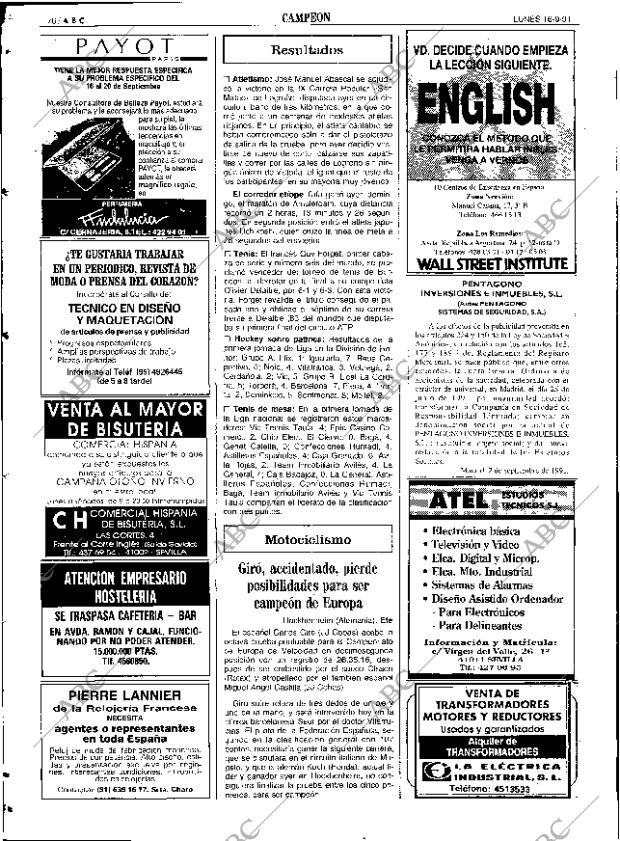 ABC SEVILLA 16-09-1991 página 76