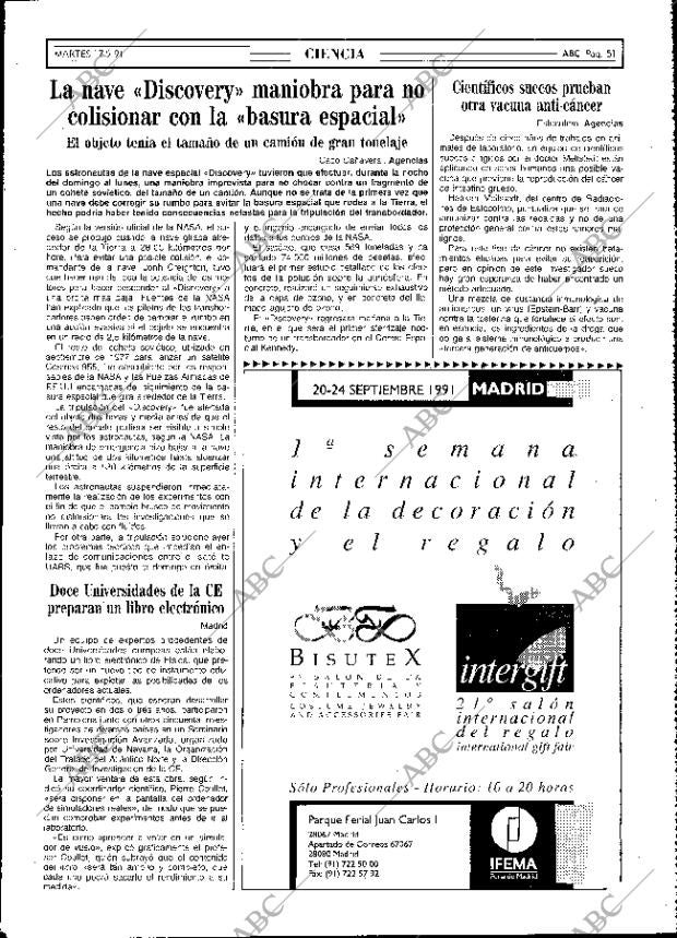 ABC MADRID 17-09-1991 página 51