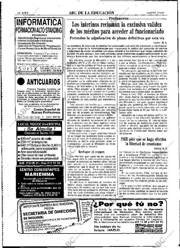 ABC MADRID 17-09-1991 página 54