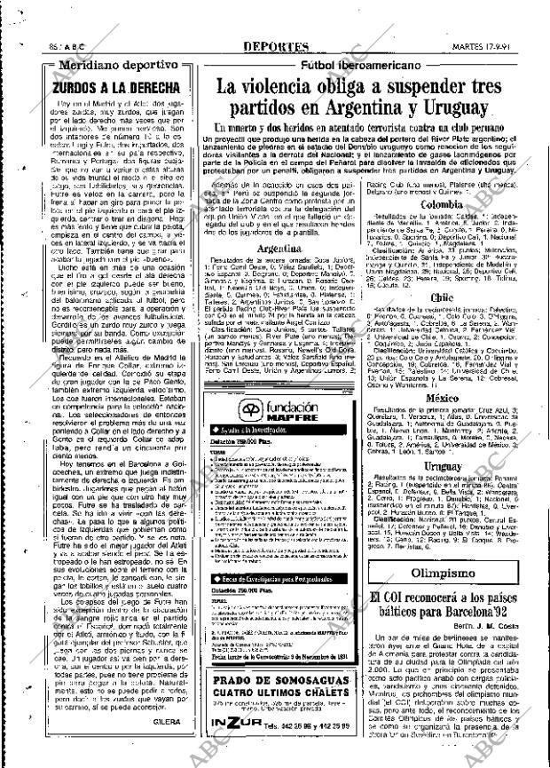 ABC MADRID 17-09-1991 página 86