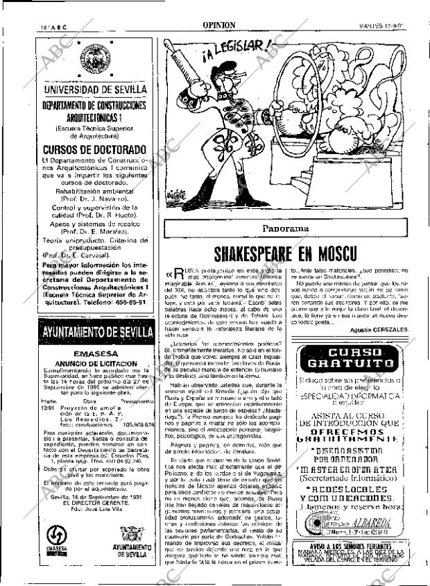 ABC SEVILLA 17-09-1991 página 18
