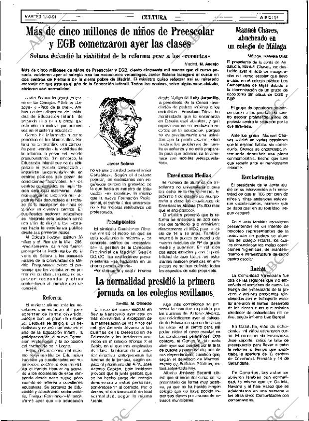 ABC SEVILLA 17-09-1991 página 51