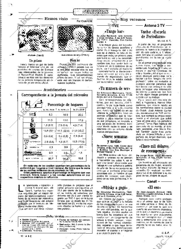 ABC MADRID 19-09-1991 página 140